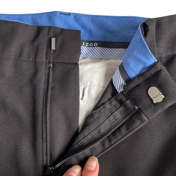 EUC Izod Black Dress Pants - Size 12 - Picture 5 of 9